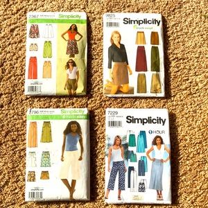 Vintage Sewing Patterns - Simplicity Skirts/Shorts
